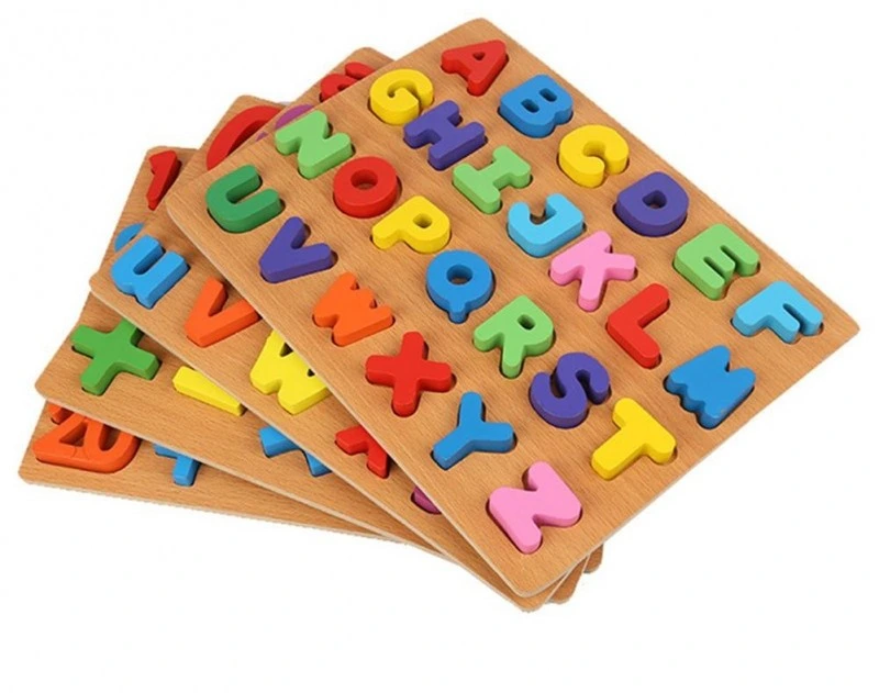 Wooden ABC Puzzle Set For Kids Learning Educational Toy