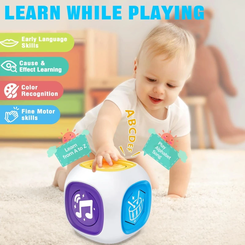 Learning Activity Cube 6-in-1 Sound & Fun Exploration Toy