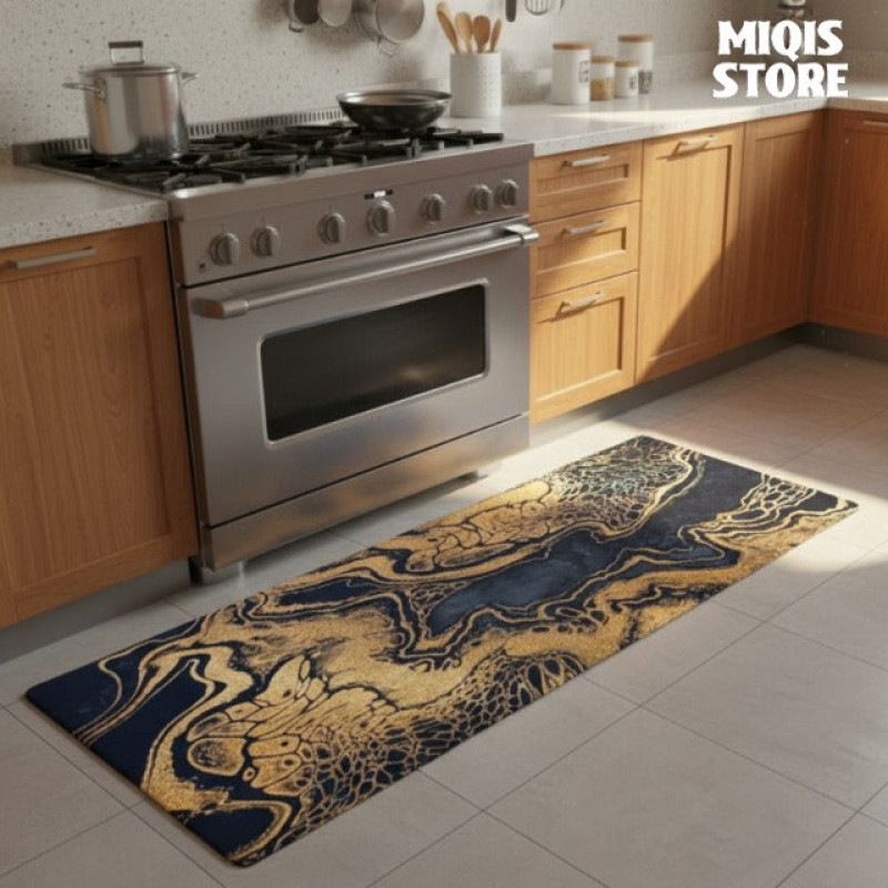 Anti Slip Water Absorbent Runner With Mat (Extra Large Design 2)