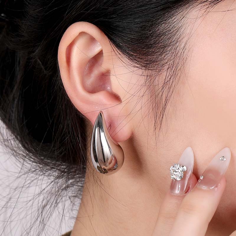 Teardrop Retro Stud Earrings (Pack of 3)