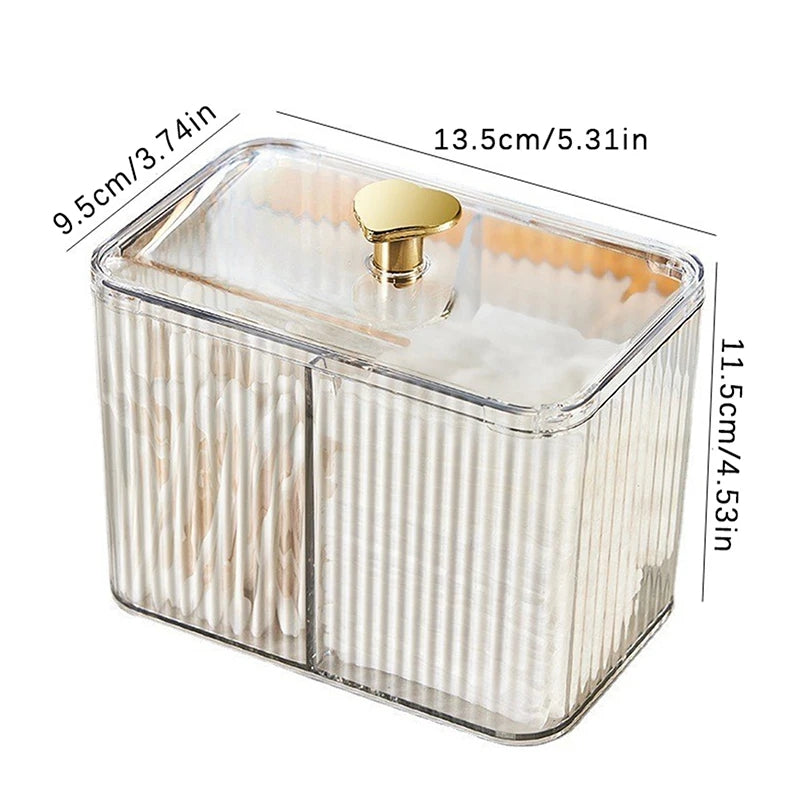 Cotton bud holder + lipstick organizer
