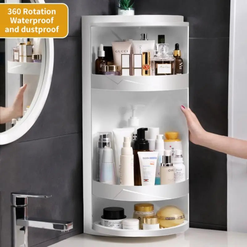 Corner Storage Cabinet (360? Rotatable)
