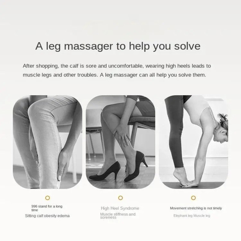 Electric Leg Massager – Pain Relief with Kneading Therapy