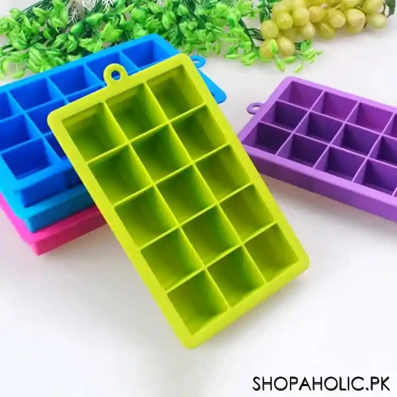 15 Grids Big Ice Cube Tray Square Shape Mold