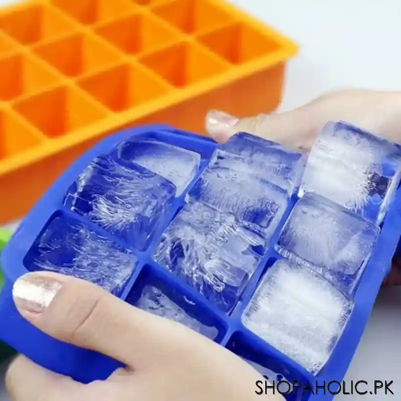 15 Grids Big Ice Cube Tray Square Shape Mold