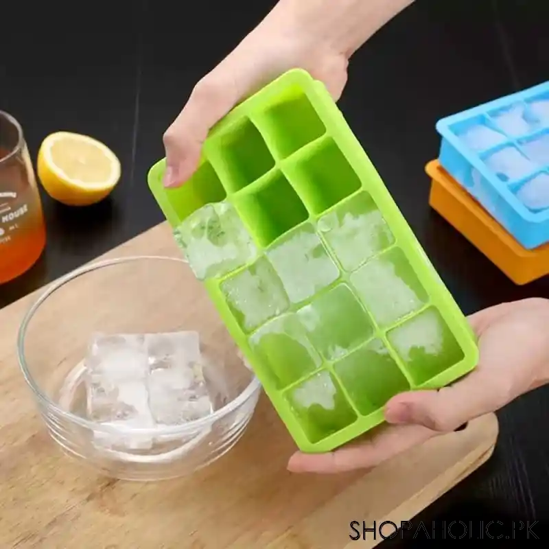 15 Grids Big Ice Cube Tray Square Shape Mold