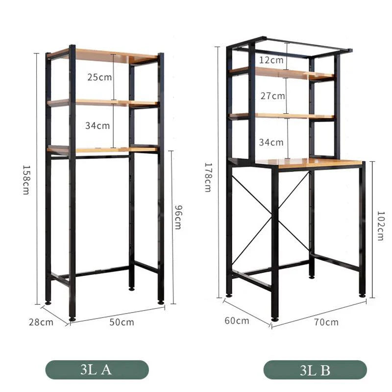 Mini Fridge Washing Machine Bathroom Organizer Rack by Metallics Home
