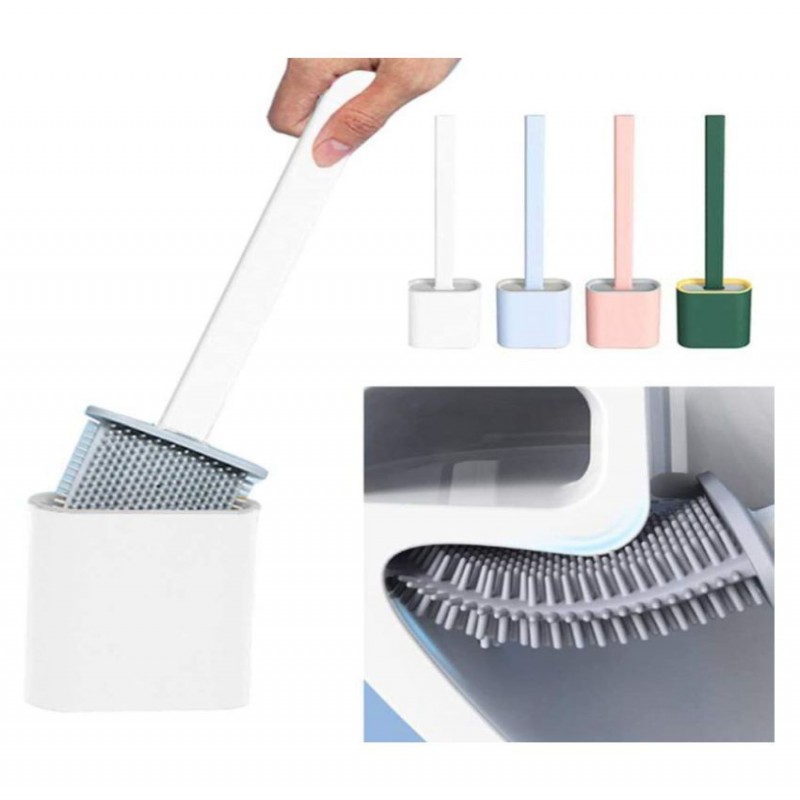 Silicone Toilet Brush And Holder