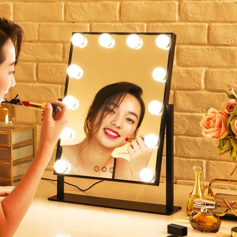 Makeup Mirror Light with12 LED Bulbs Light, Touch Screen Lamp Table Cosmetic Vanity Desk Lights
