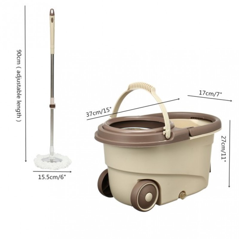 New Premium Spin Mop With Bucket