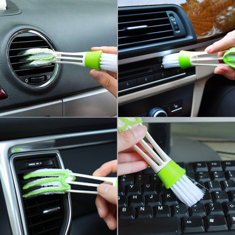 Small Microfiber Car Cleaning Brush for Car A/c Vents, Keyboard, Window Blind