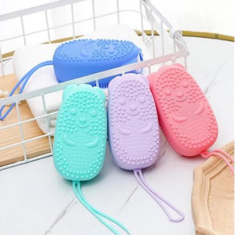 Double Sided Silicone Bath Shower Soft Brush
