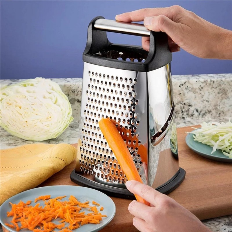 Multi Functional Stainless Steel Four Sided Kitchen Grater