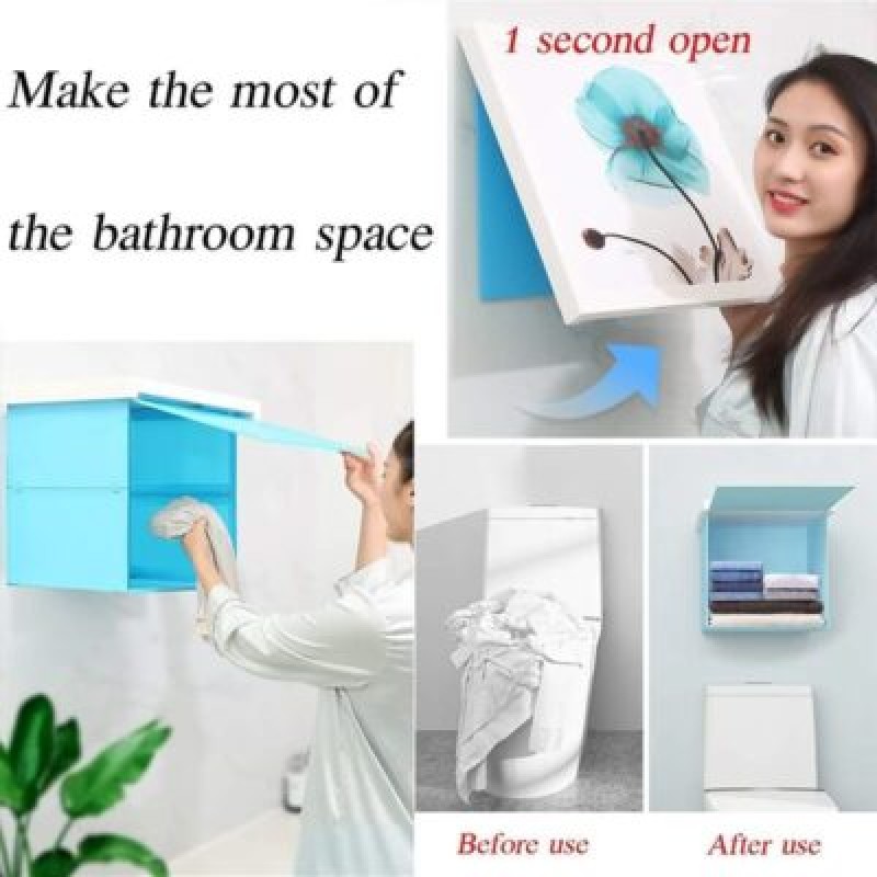 Foldable Hidden Storage Cabinet Wall Mounted Hidden Storage Box For Clothes