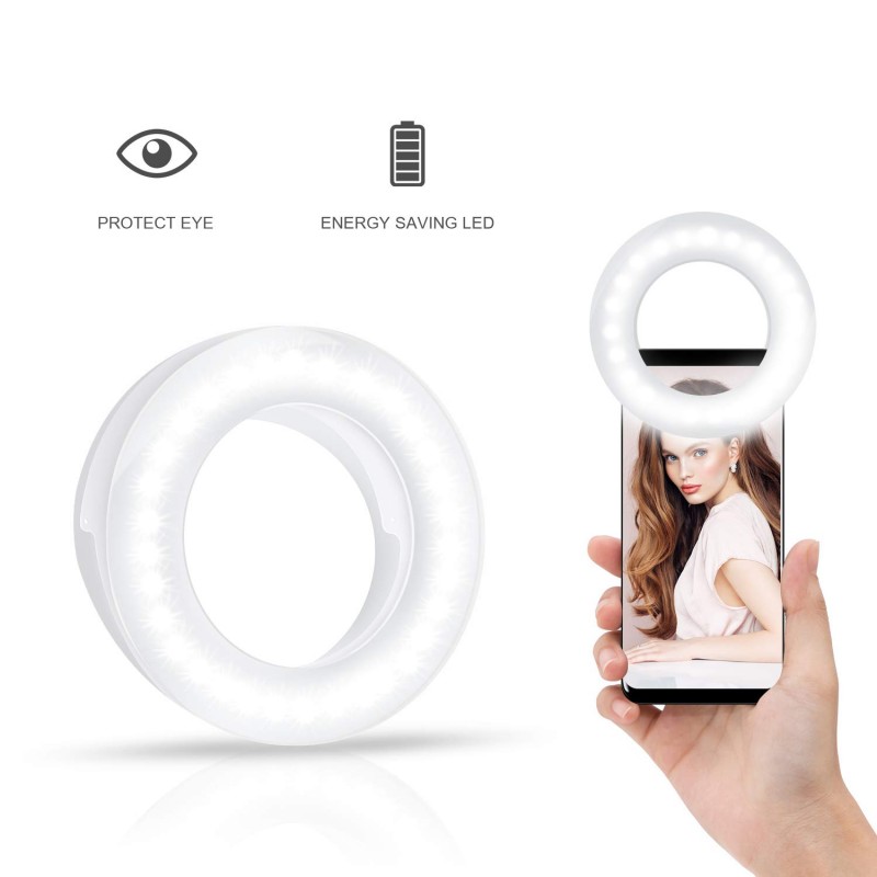 Rechargeable Selfie Ring Light 360 Led light