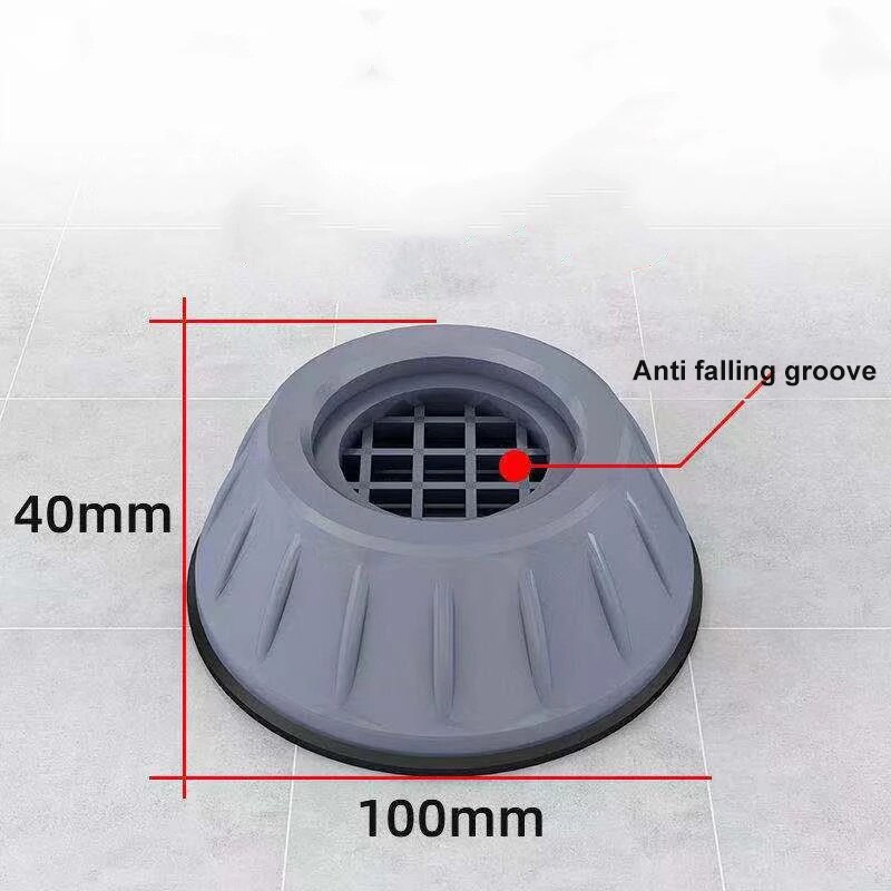 4Pcs Anti Vibration Feet Pads Washing Machine Rubber Mat Anti-Vibration Pad Dryer Non-Slip Universal Fixed Washing Machine Stand