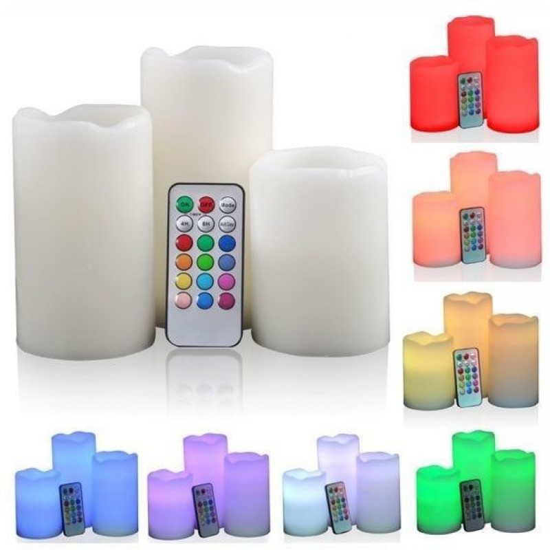 Luma Candles LED Color Changing Candles With Remote