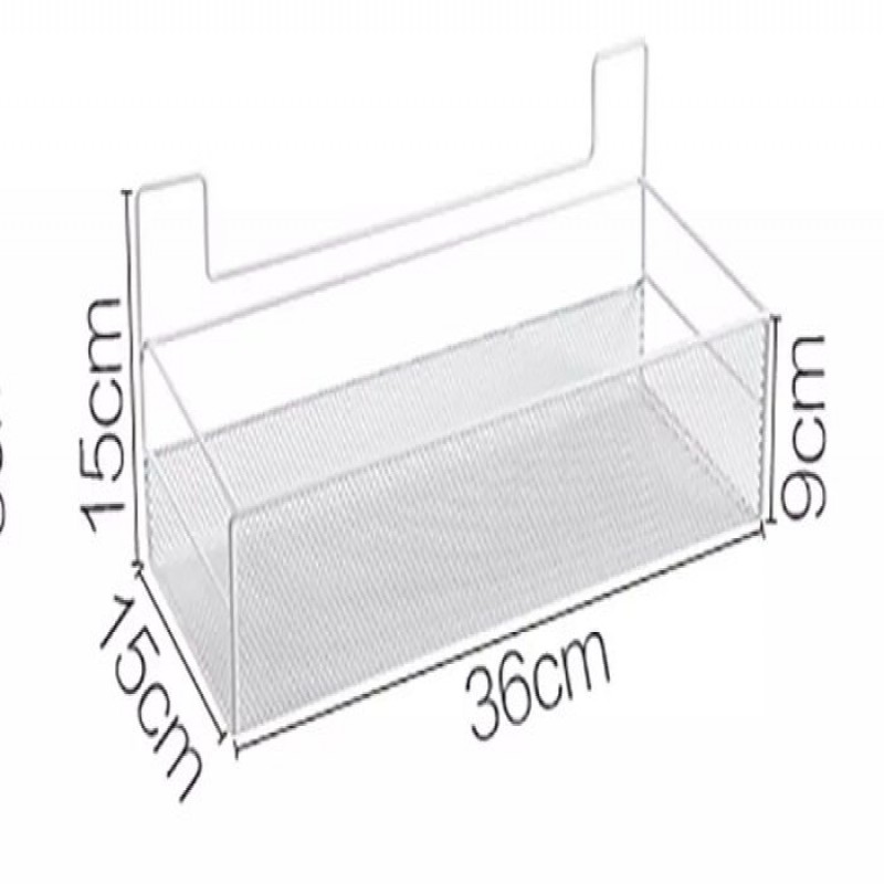 Kitchen Bathroom Hanging Basket Wall Hanging Storage Basket Punch-Free Dormitory Snack Storage Basket