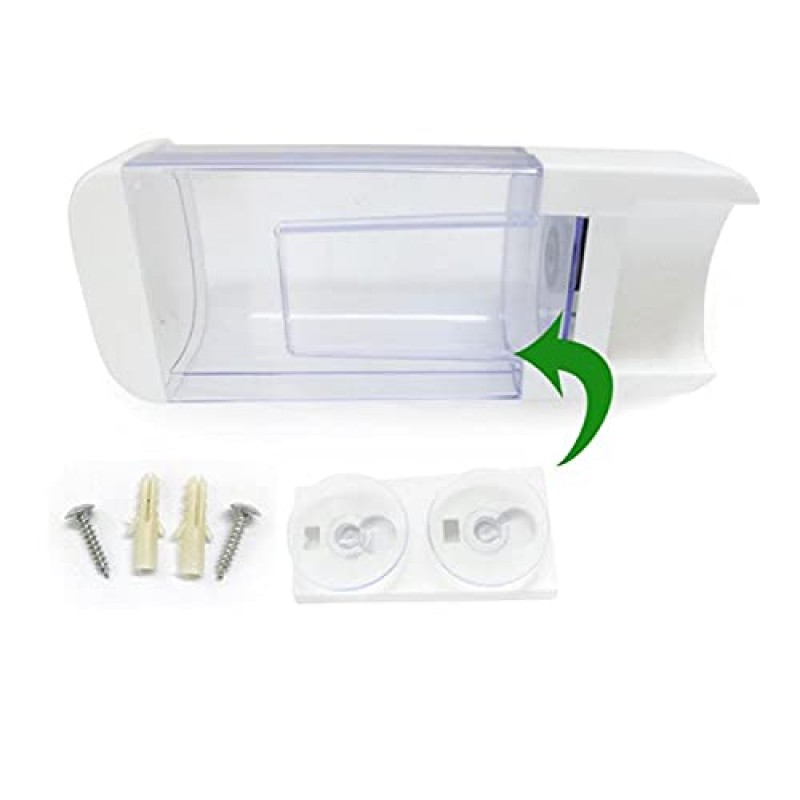 No Drill Soap Dispenser Wall Mounted Soap Dispenser + Toothpaste Dispenser Free