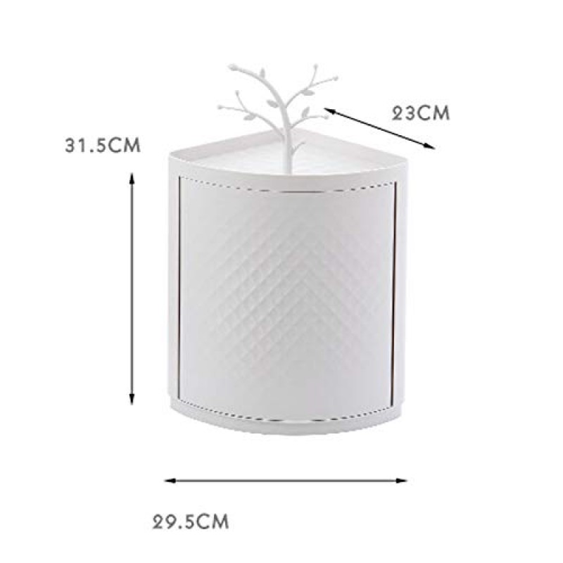 360° Rotatable Corner Bathroom Storage Organizer