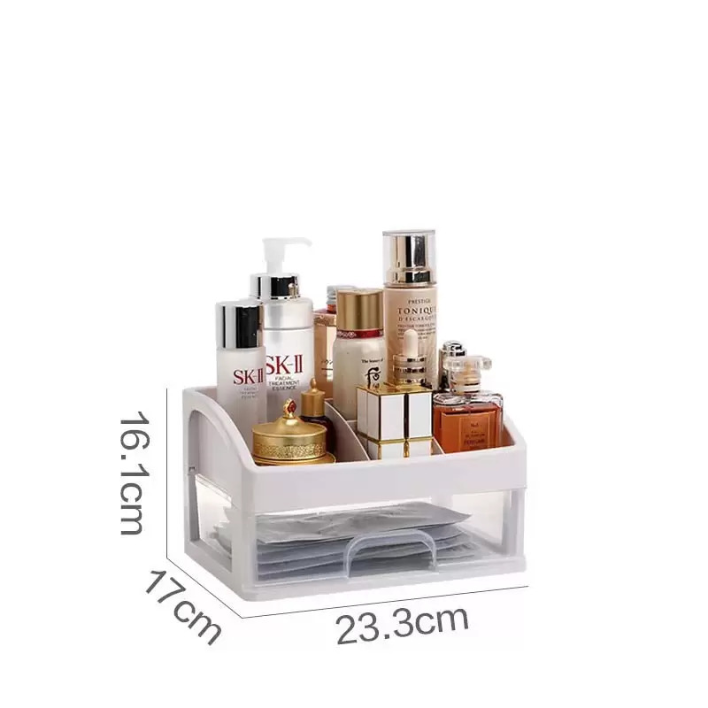 Jewelry Cosmetic Box, Drawer Type Transparent Cosmetic Shelf, Multi-layer Large Capacity Plastic Storage Box