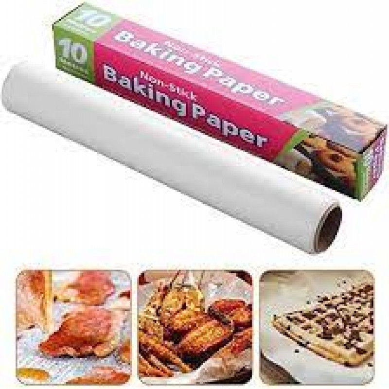 Baking Paper Sheets-Unbleached Precut Grease-proof Parchment Paper Sheets Suitable for Air Fryer,Cooking,Grilling,Baking BBQ etc White 30x5x5