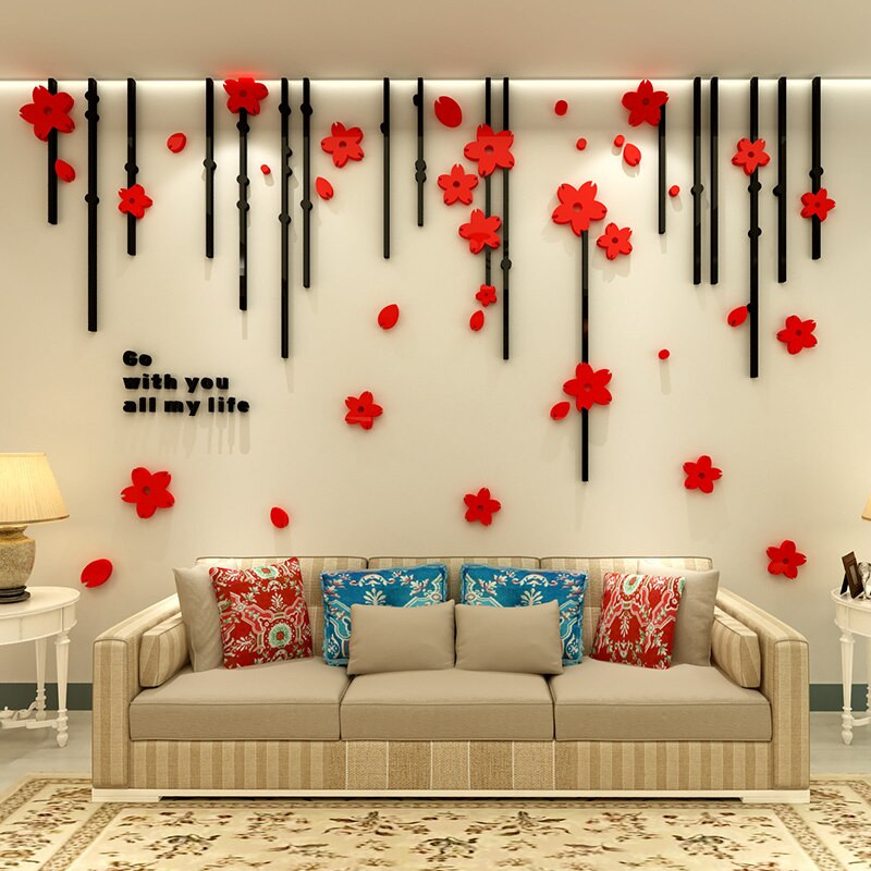 New Flower Design All my Life Acrylic Wall Art