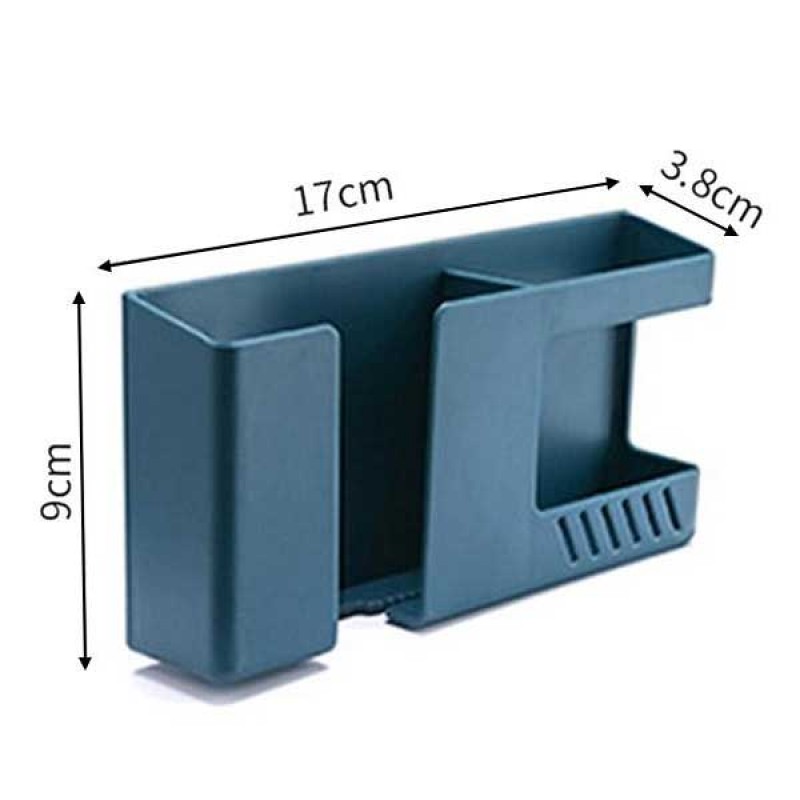 Wall Mounted Double Lattice Remote Control and Mobile Phone Holder