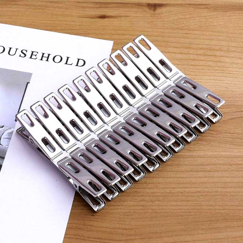 20 Pegs Stainless Steel Clothes Clips