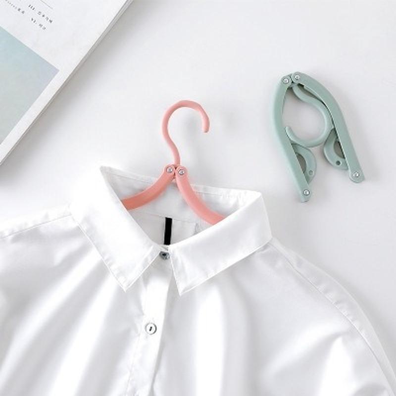 Travel Portable Folding Hanger Multifunction Stretch Clothes Plastic Travel Hangers