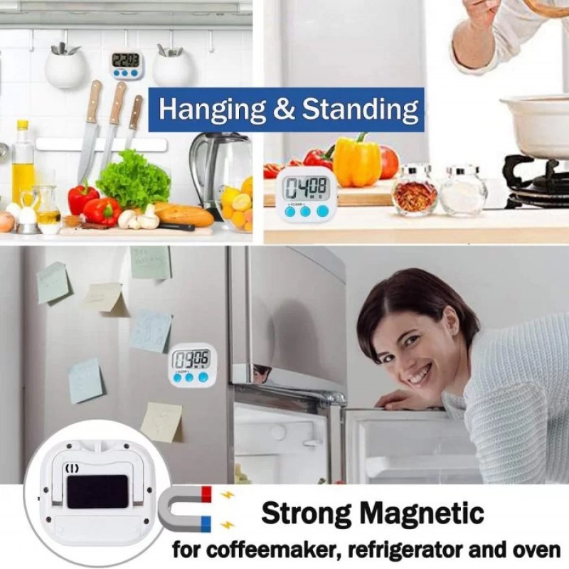 New Digital Kitchen Timer Cooking Timer Strong Magnetic Back For Baking Cooking Sports Games Office