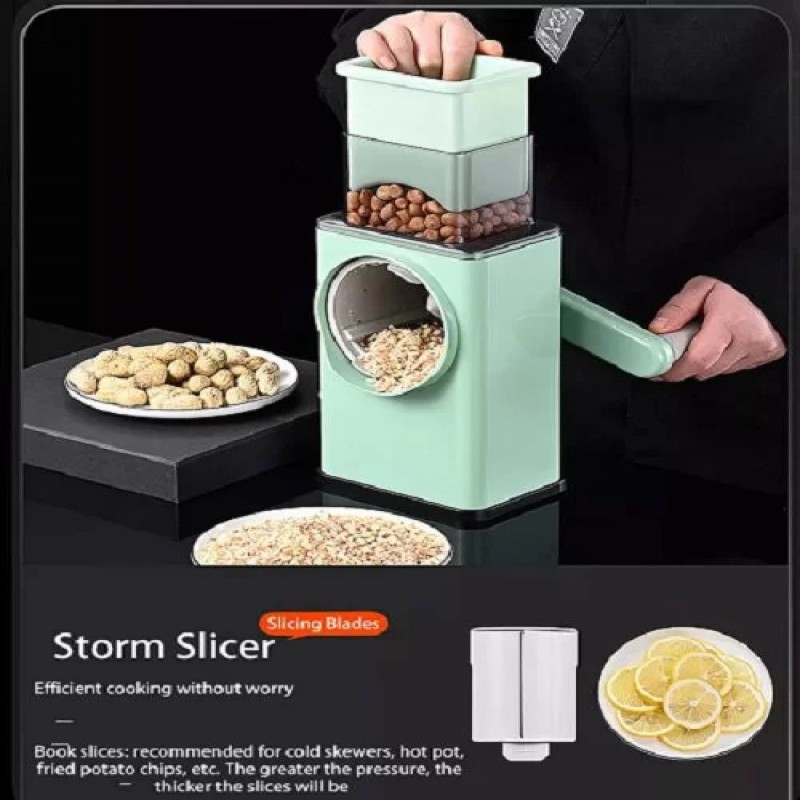 New Vegetable Slicer Cutter Chopper Upgraded Hand Crank Multifunctional Vegetables Graters Shredders Fruit Kitchen Tool