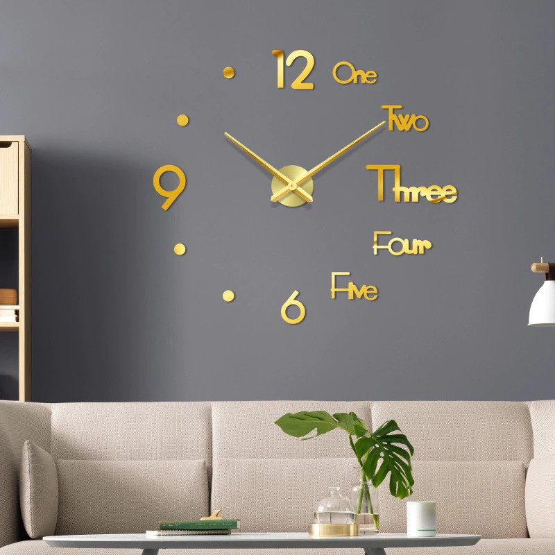 New DIY 3D Acrylic Wall Clock I-121