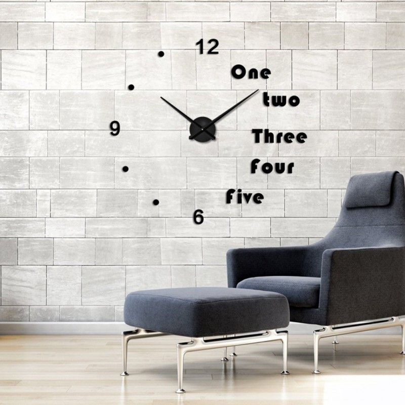 New DIY 3D Acrylic Wall Clock I-106