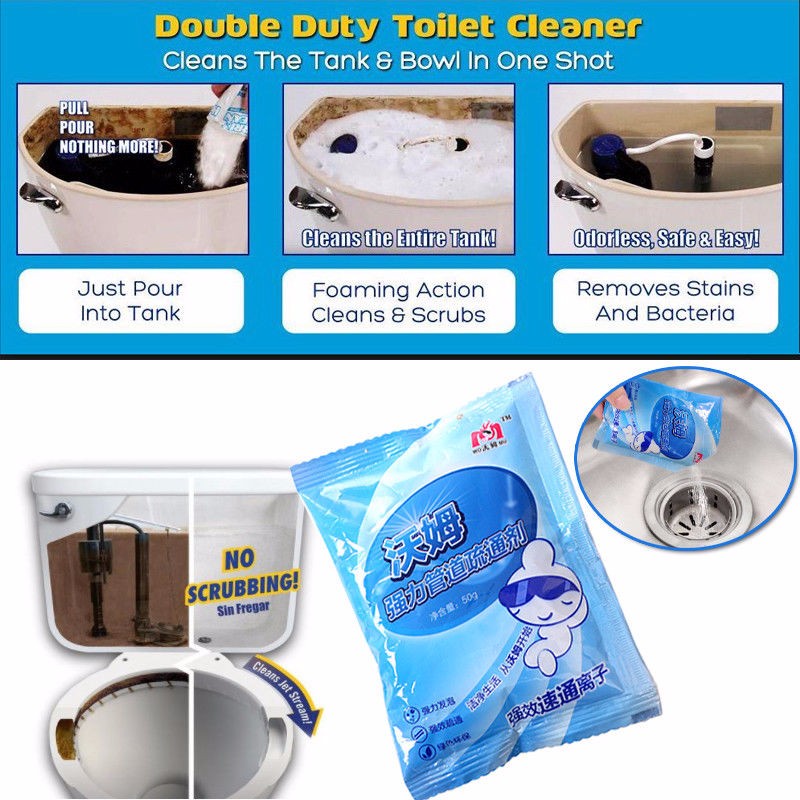 Keep Your Drains Clear drain cleaner Pack of 5 Sachet