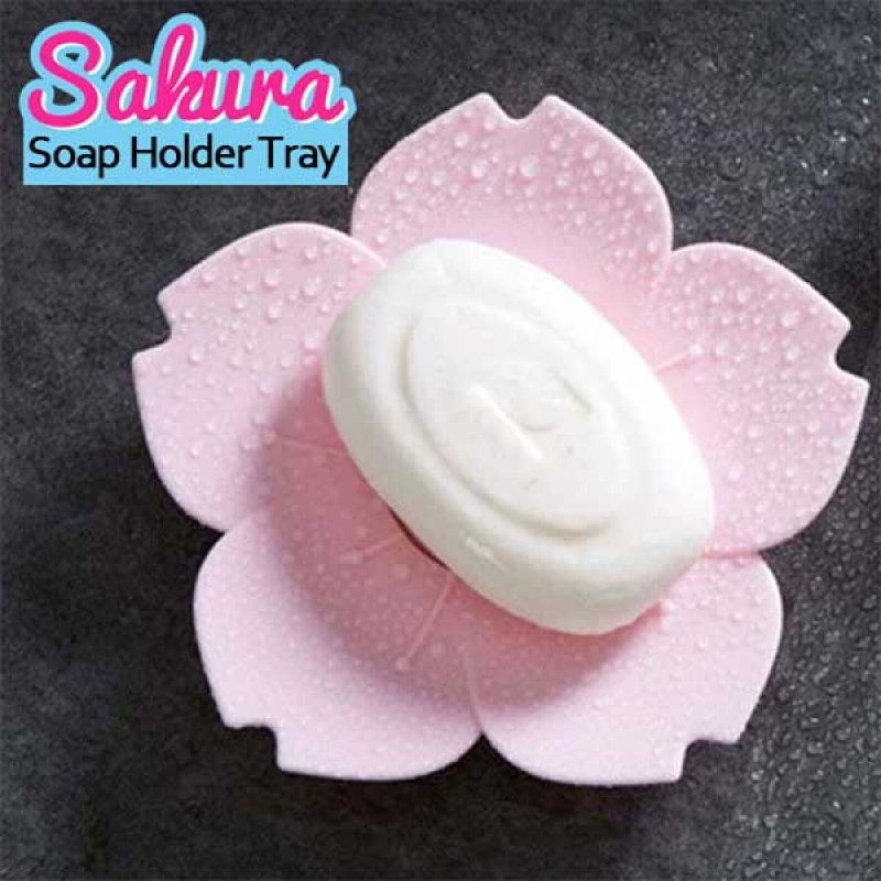 Sakura Flower Shaped Soap Holder Random Color