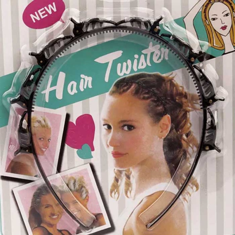 Hair Twister Headband with 8 Small Clips