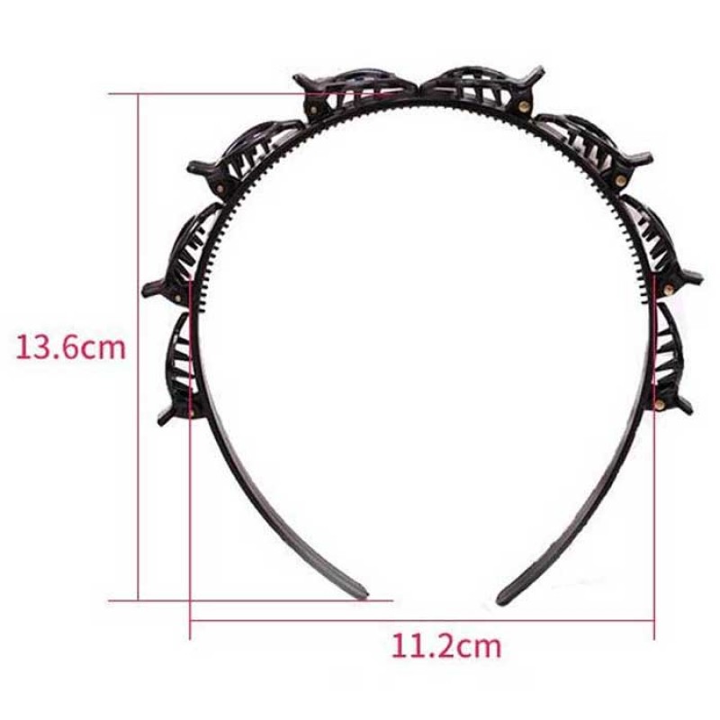 Hair Twister Headband with 8 Small Clips