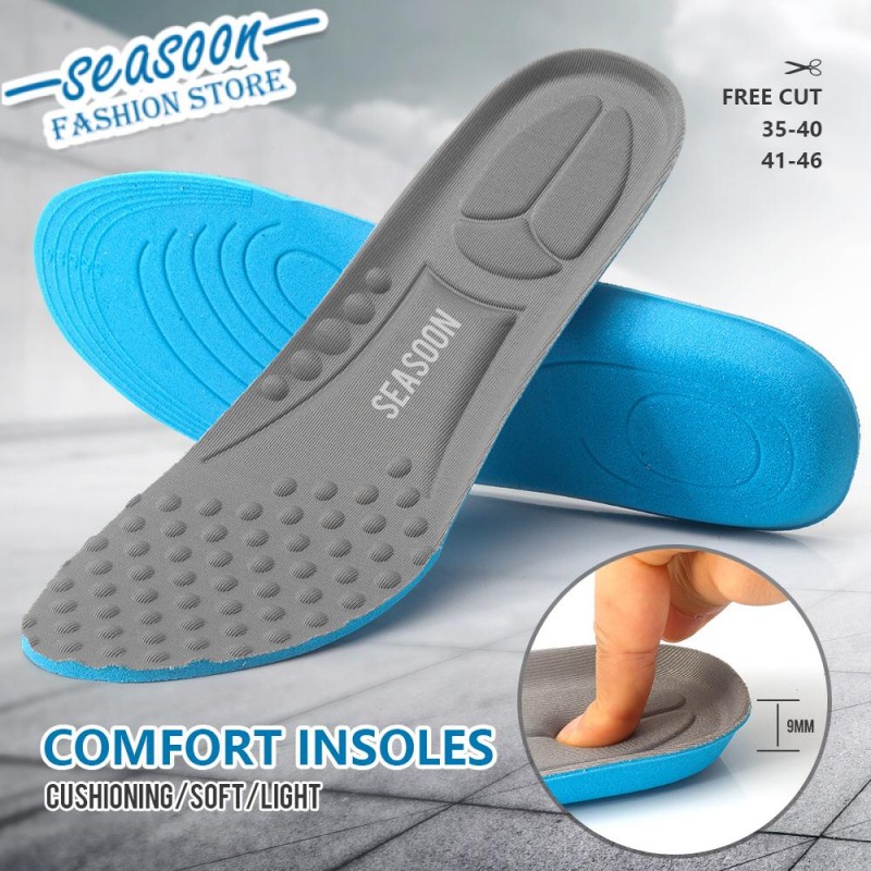 Comfort Insole Pair Soft Light Cushioning Size