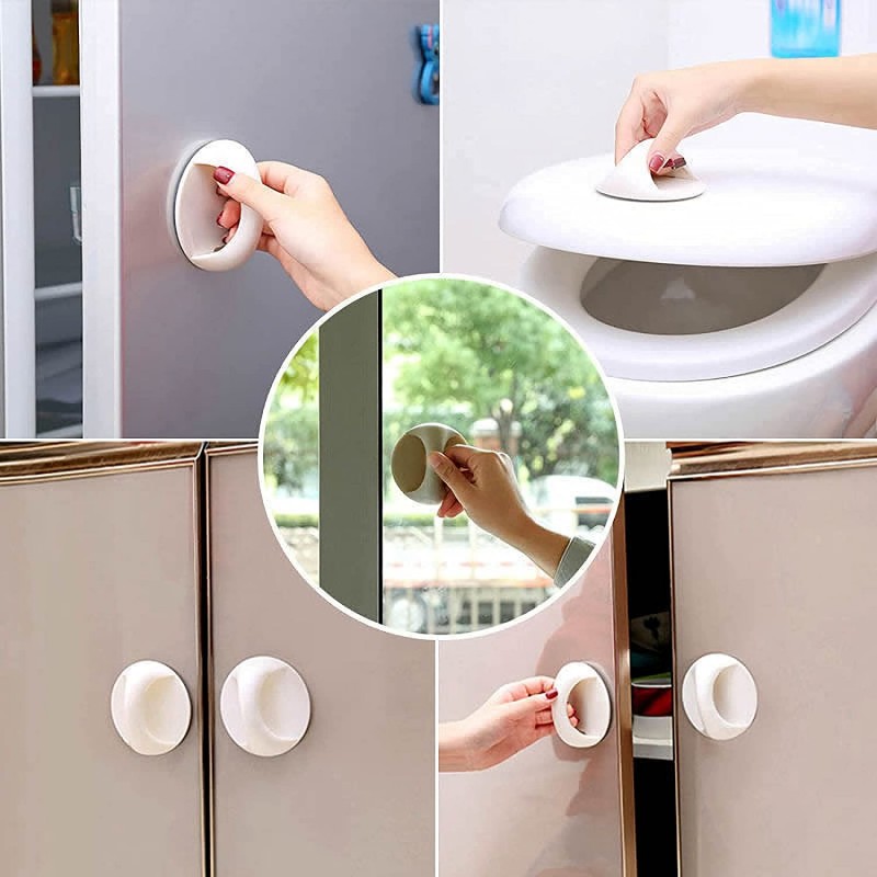 Pack of 5 Self-adhesive Safety Door Handle Cabinet