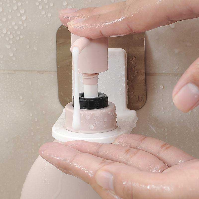 Multifunctional Bottle Hanging Wall Soap Soap Shower Gel Bottle Holder, Shampoo Holder Hook, Hand Soap Detergent Shelf Bathroom Kitchen Accessories