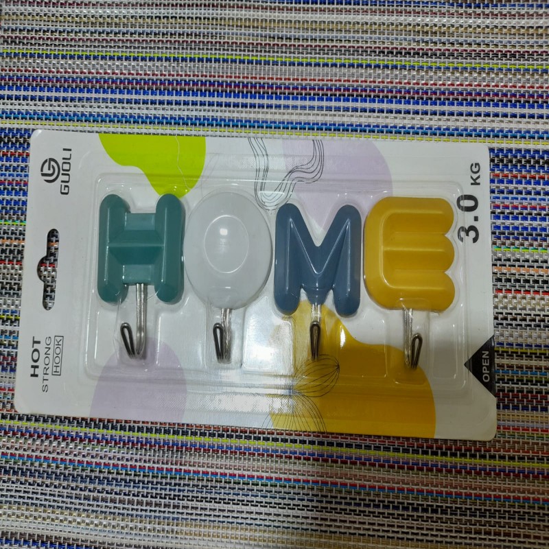 New Self Adhesive Home Alphabet Wall Hook