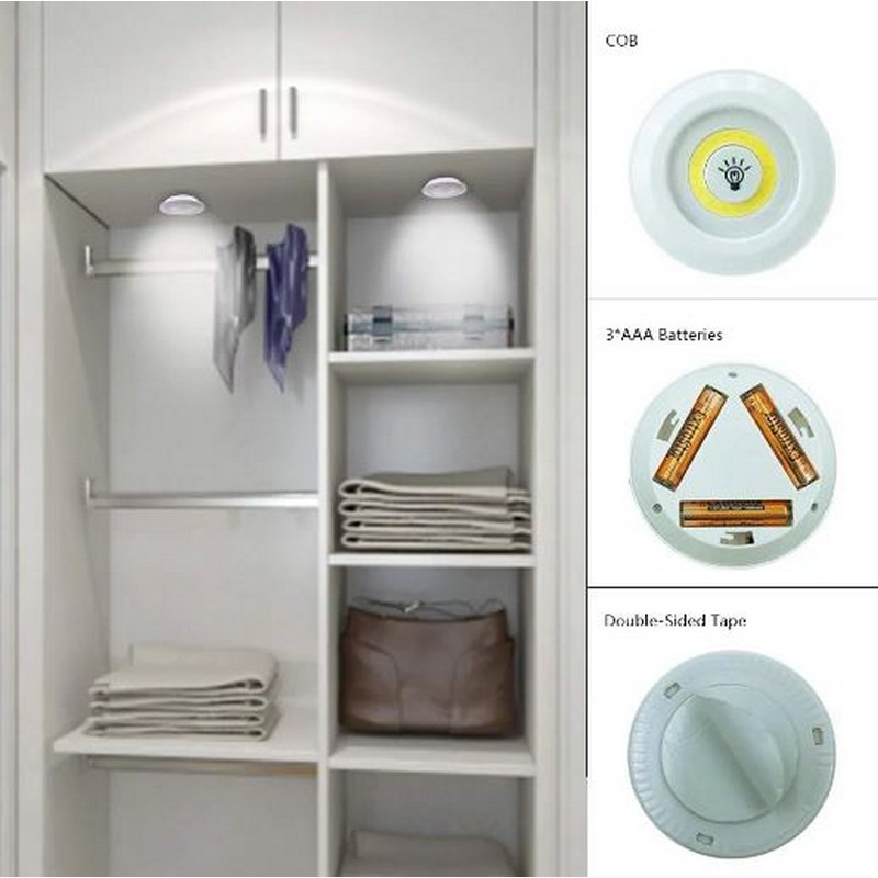 Set Of 3 LED Lamps With Remote Control, Battery Operated Multi Purpose