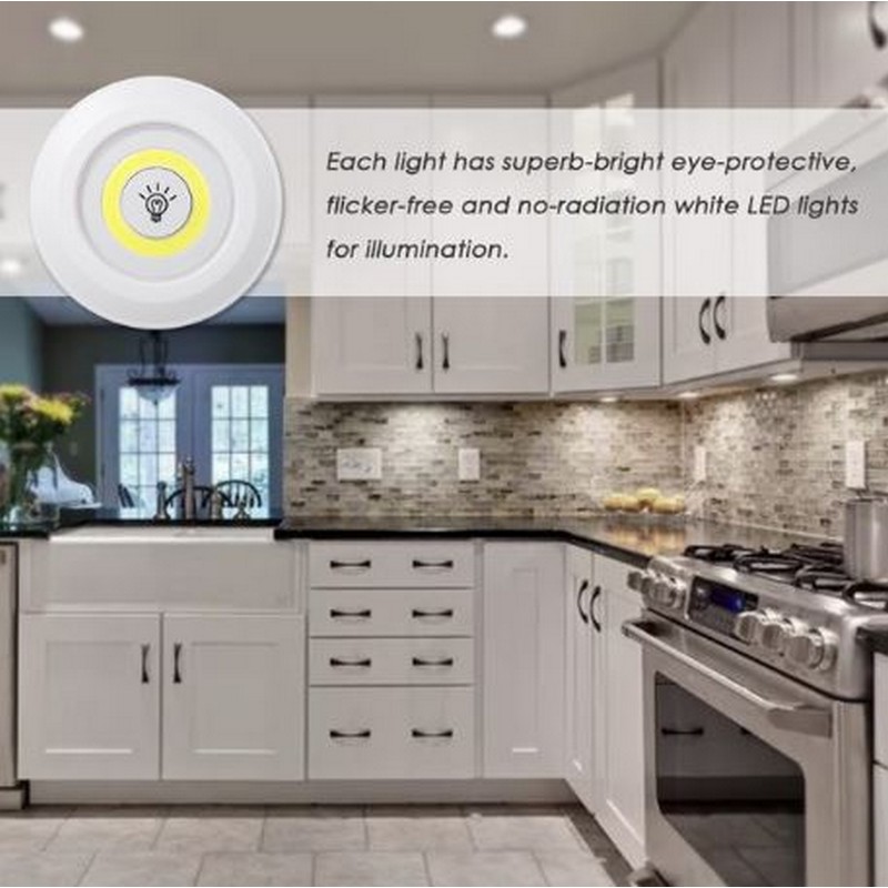 Set Of 3 LED Lamps With Remote Control, Battery Operated Multi Purpose