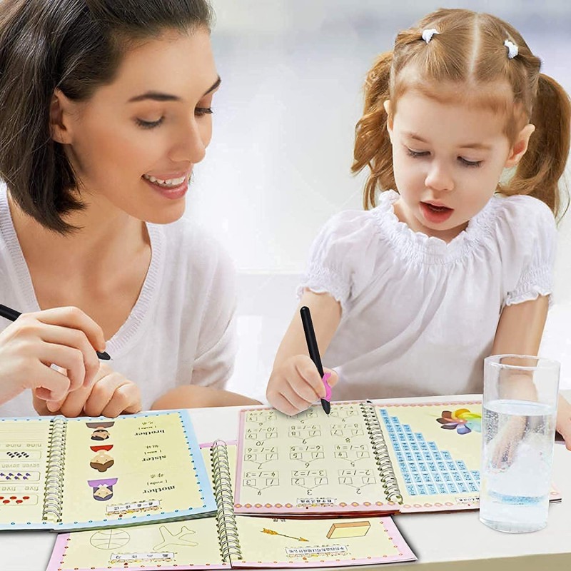 Buy Magical Handwriting Children's Workbooks With Reusable Writing Tool ...