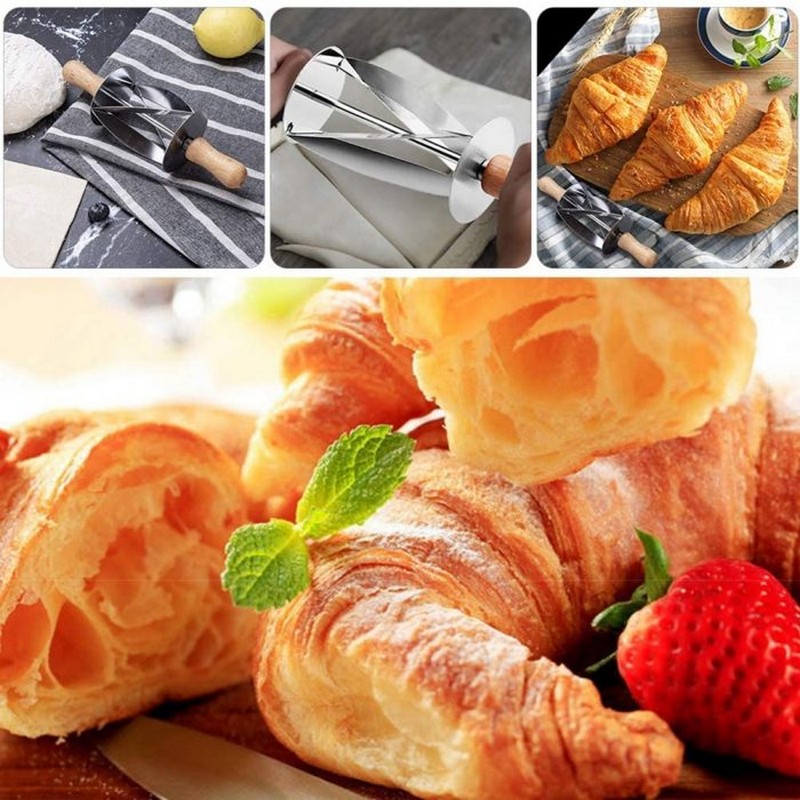 Stainless Steel Roller For Croissant Cutter Steel Pastry Cutter
