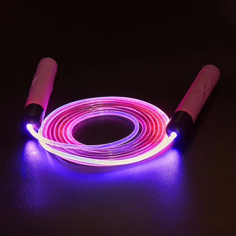 LED Jump Rope Glow In The Dark Fitness Skipping Toy
