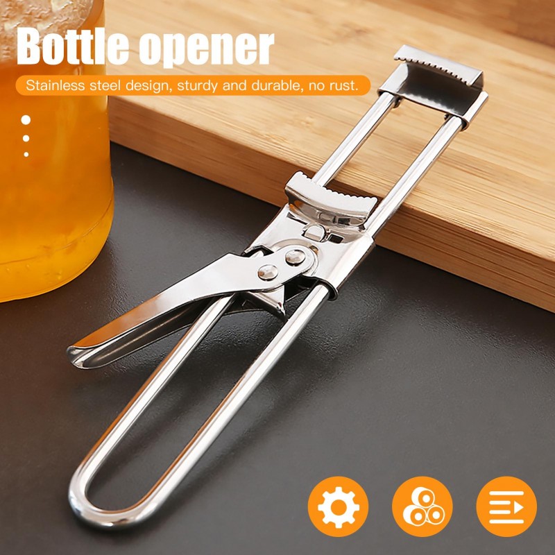 Multifunctional Can Opener Manual Stainless Steel