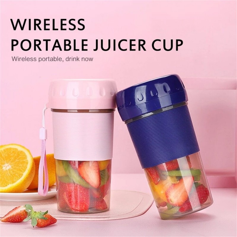 Portable Cordless Fruit Juicer USB Electric Handheld Smoothie Maker