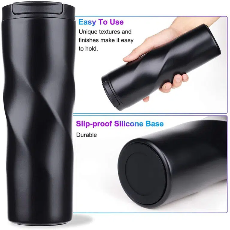 Spiral Shape Stainless Steel Thermal Mug vacuum flask 480ml